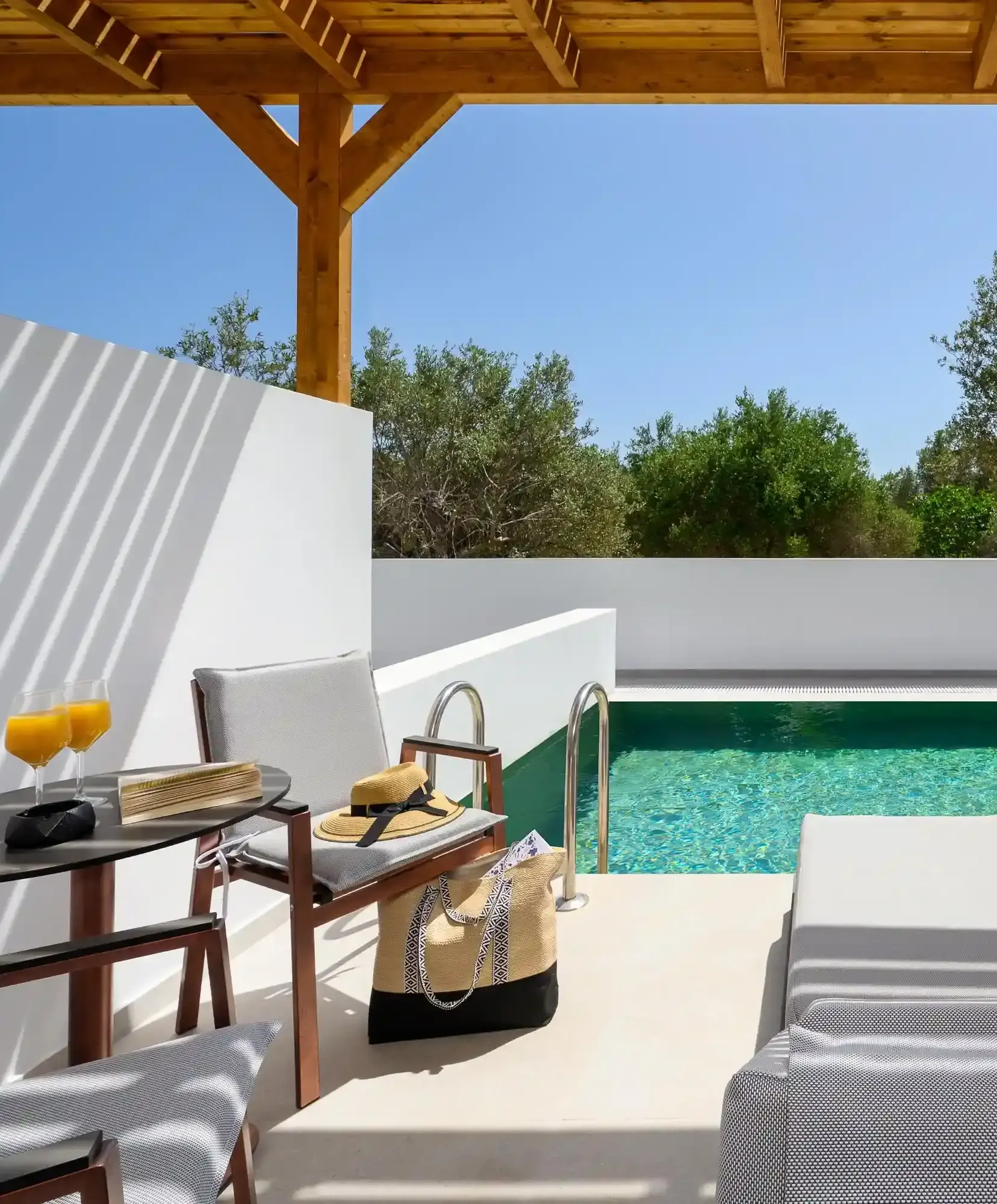 Outdoor seating detail